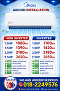 Midea Aircon Installations