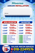 Hisense Aircon installation